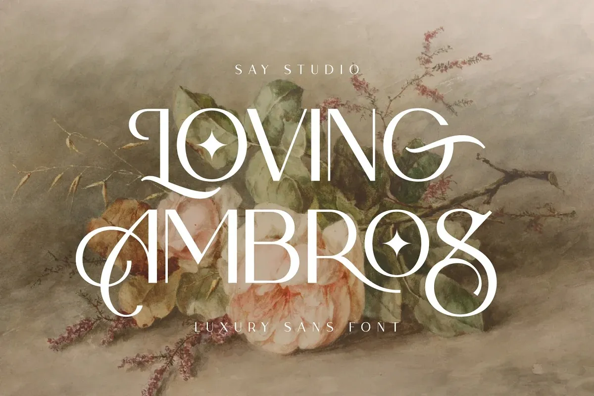 Пример шрифта Loving Ambros Italic