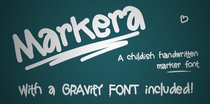 Пример шрифта Markera