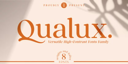 Пример шрифта Qualux Italic