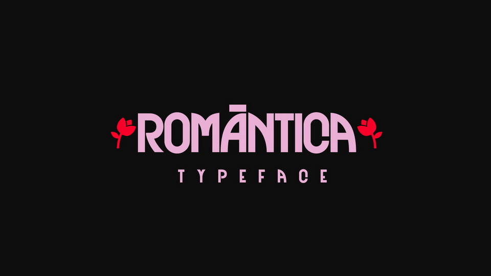 Пример шрифта Romantica