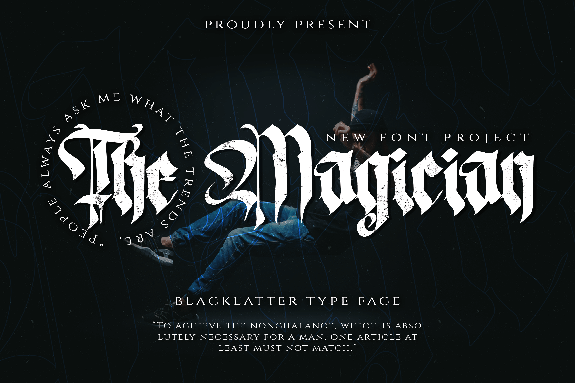 Пример шрифта The Magician