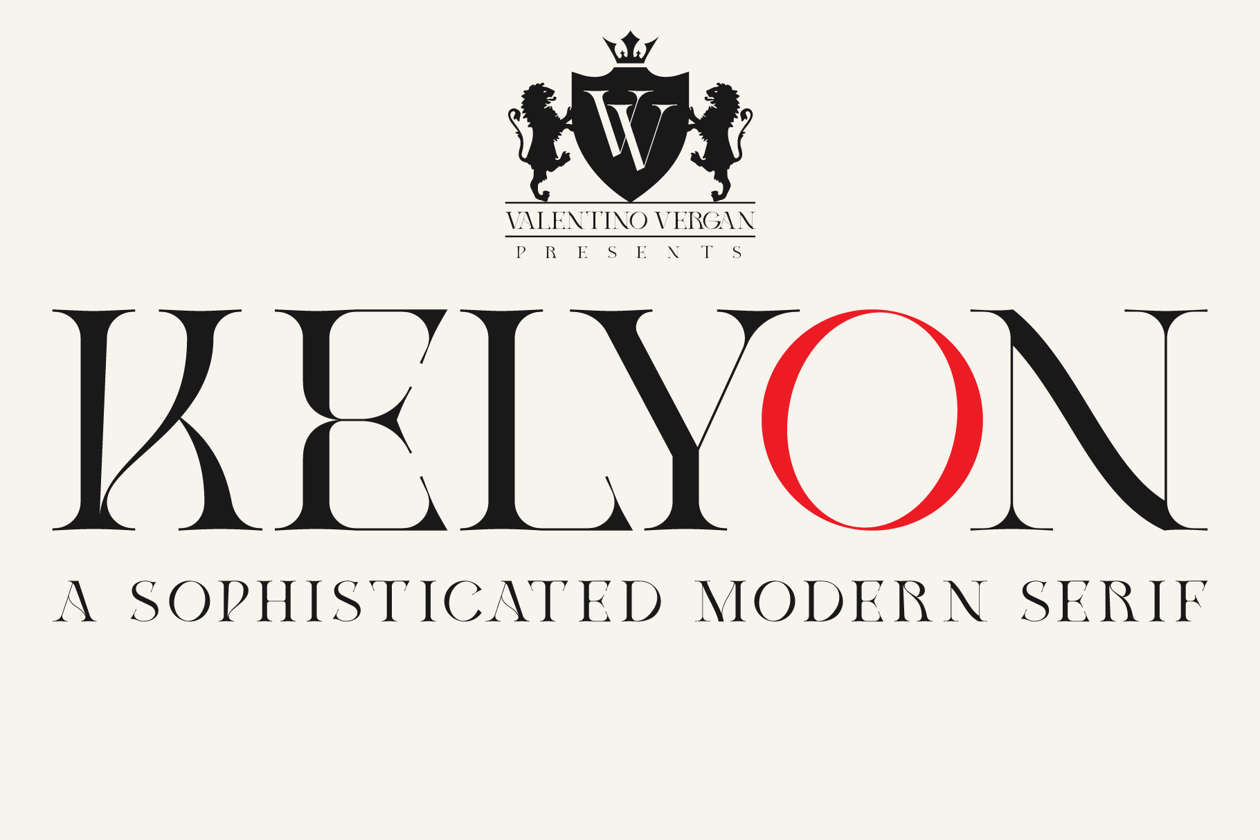 Пример шрифта Kelyon Regular