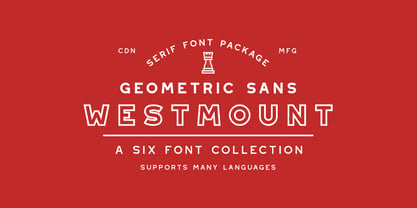 Пример шрифта Westmount