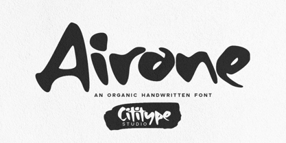 Пример шрифта Airone