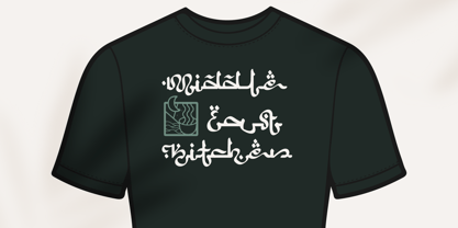 Пример шрифта Arabic Script Regular