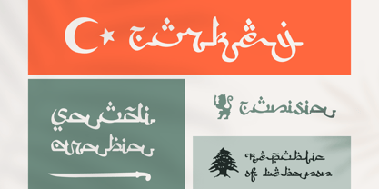 Пример шрифта Arabic Script Regular