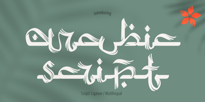 Пример шрифта Arabic Script Rough