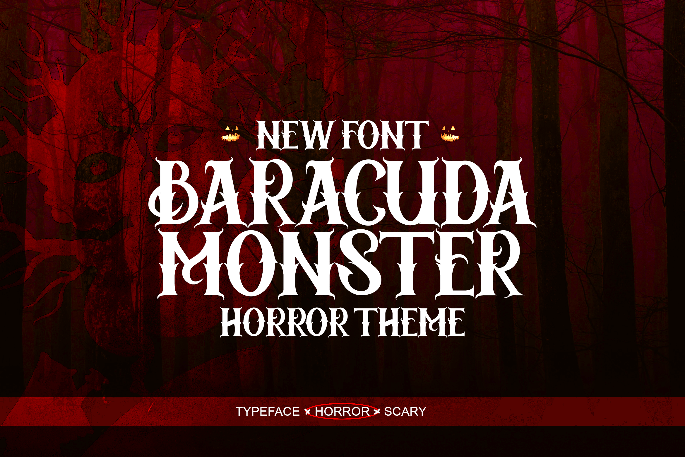 Пример шрифта Baracuda Monster Regular