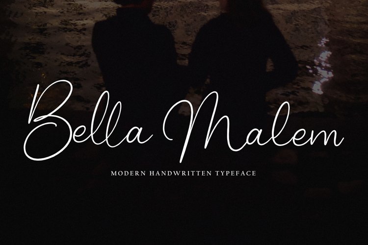 Пример шрифта Bella Malem
