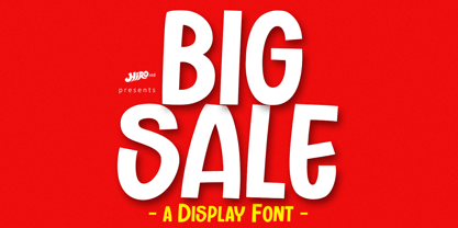 Пример шрифта Big Sale Regular