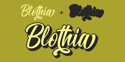 Пример шрифта Blothia Regular