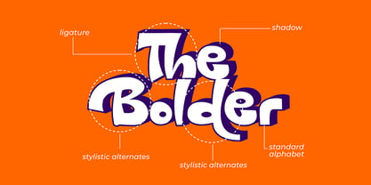 Пример шрифта Bold Galde Shadow
