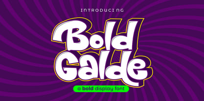 Пример шрифта Bold Galde Shadow