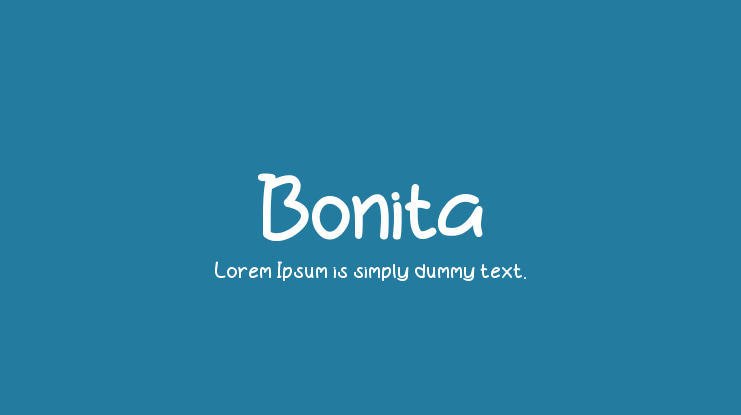 Пример шрифта Bonita Regular