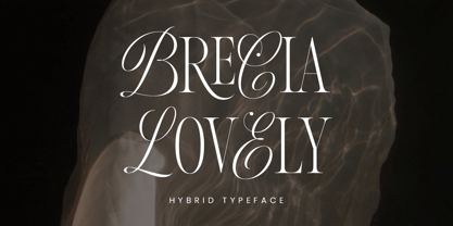 Пример шрифта Brecia Lovely Regular