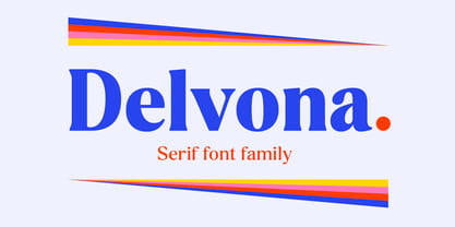 Пример шрифта Delvona SemiBold