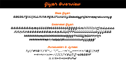 Пример шрифта Dulblak Script Regular