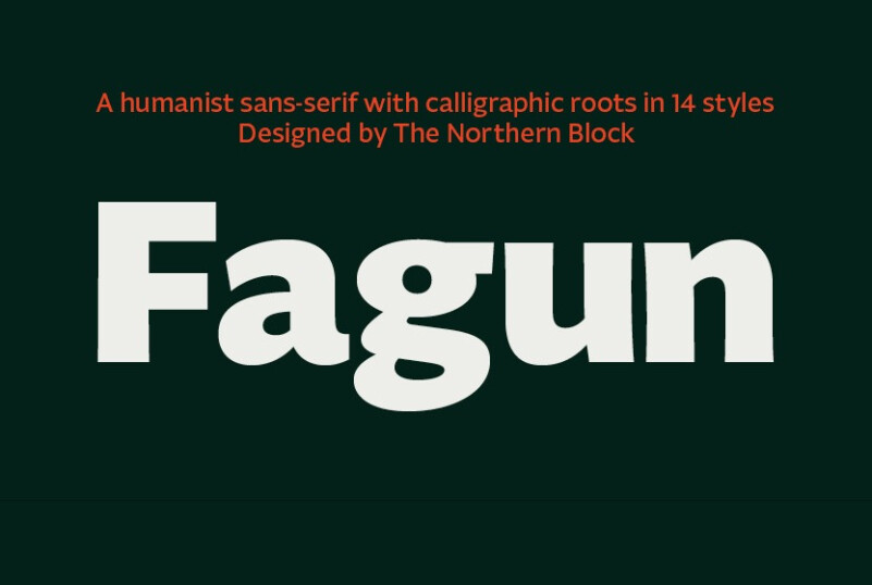 Пример шрифта Fagun