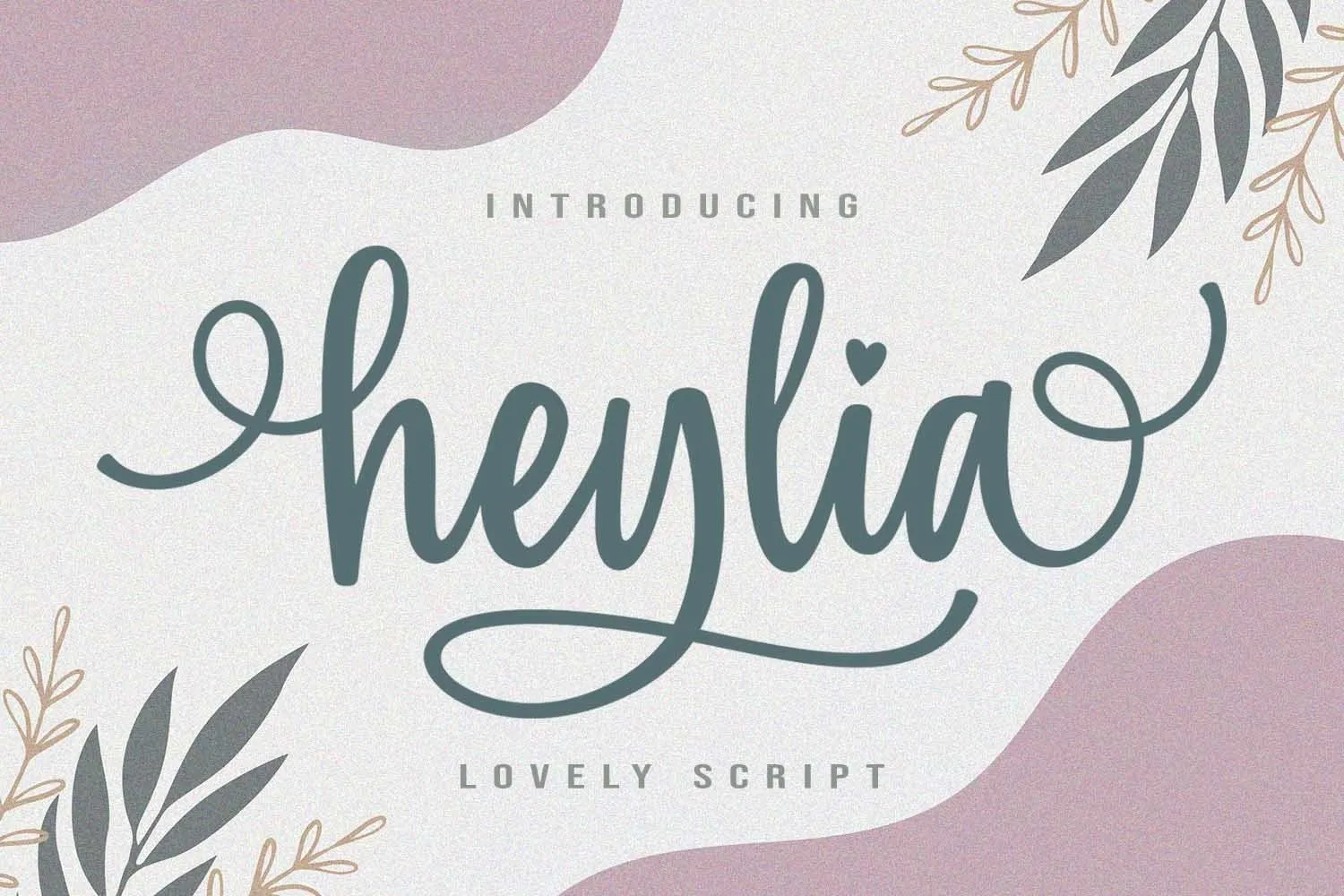 Пример шрифта Heylia Regular