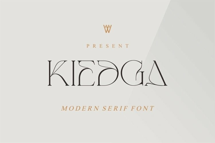 Пример шрифта Kiedga Regular