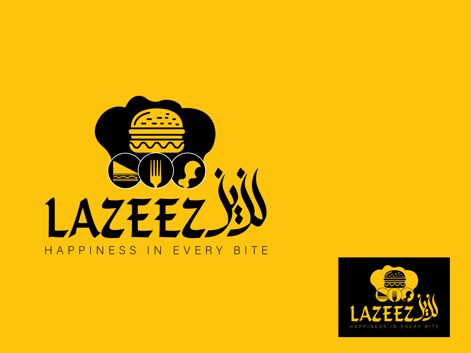 Пример шрифта Lazeez