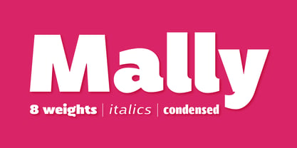 Пример шрифта Mally Condensed Extra Light