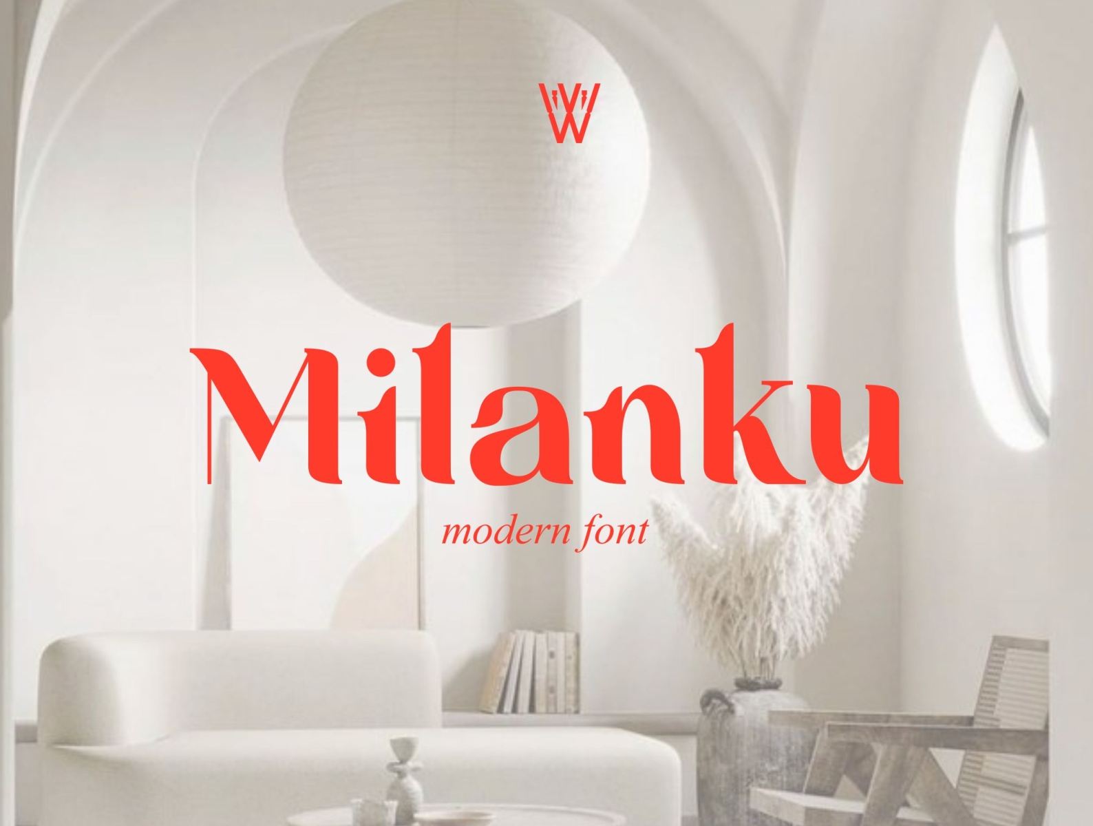 Пример шрифта Milanku