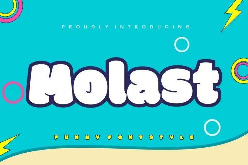 Пример шрифта Molast Regular