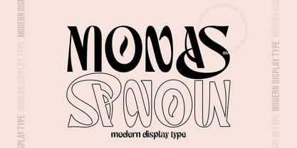 Пример шрифта Monas Regular
