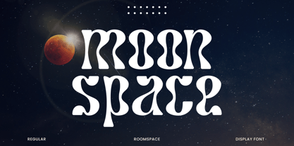Пример шрифта Moonspace