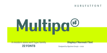 Пример шрифта Multipa Black
