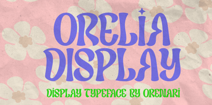 Пример шрифта Orelia Display Regular