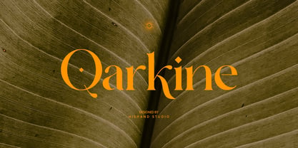 Пример шрифта Qarkine