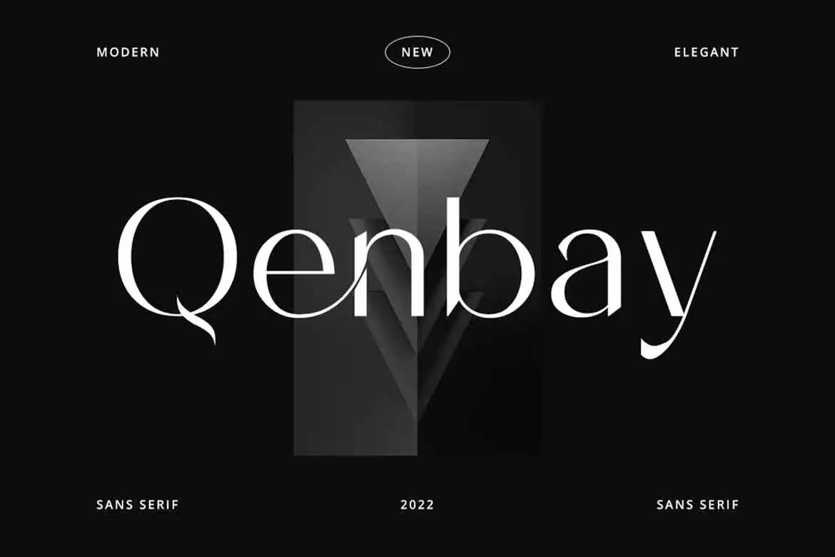 Пример шрифта Qenbay