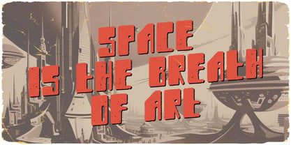 Пример шрифта Space Journey Regular