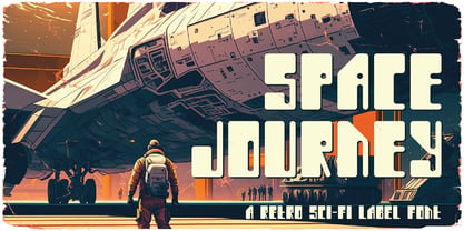 Пример шрифта Space Journey
