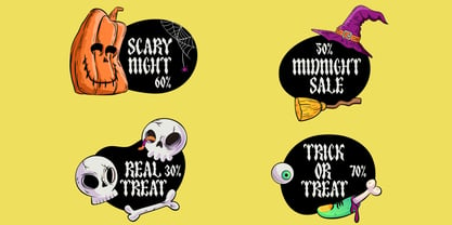 Пример шрифта Spooky Frights Regular