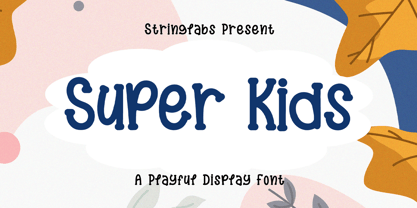 Пример шрифта Super Kids Regular