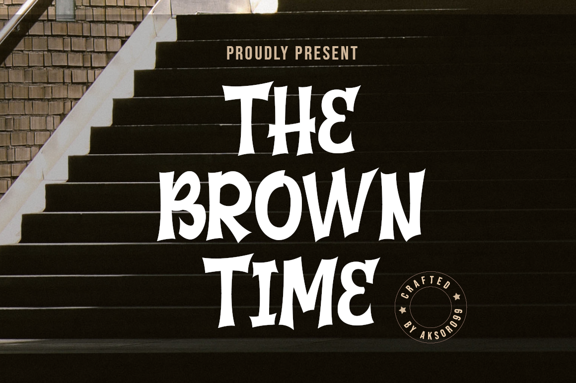 Пример шрифта The Brown Times Regular