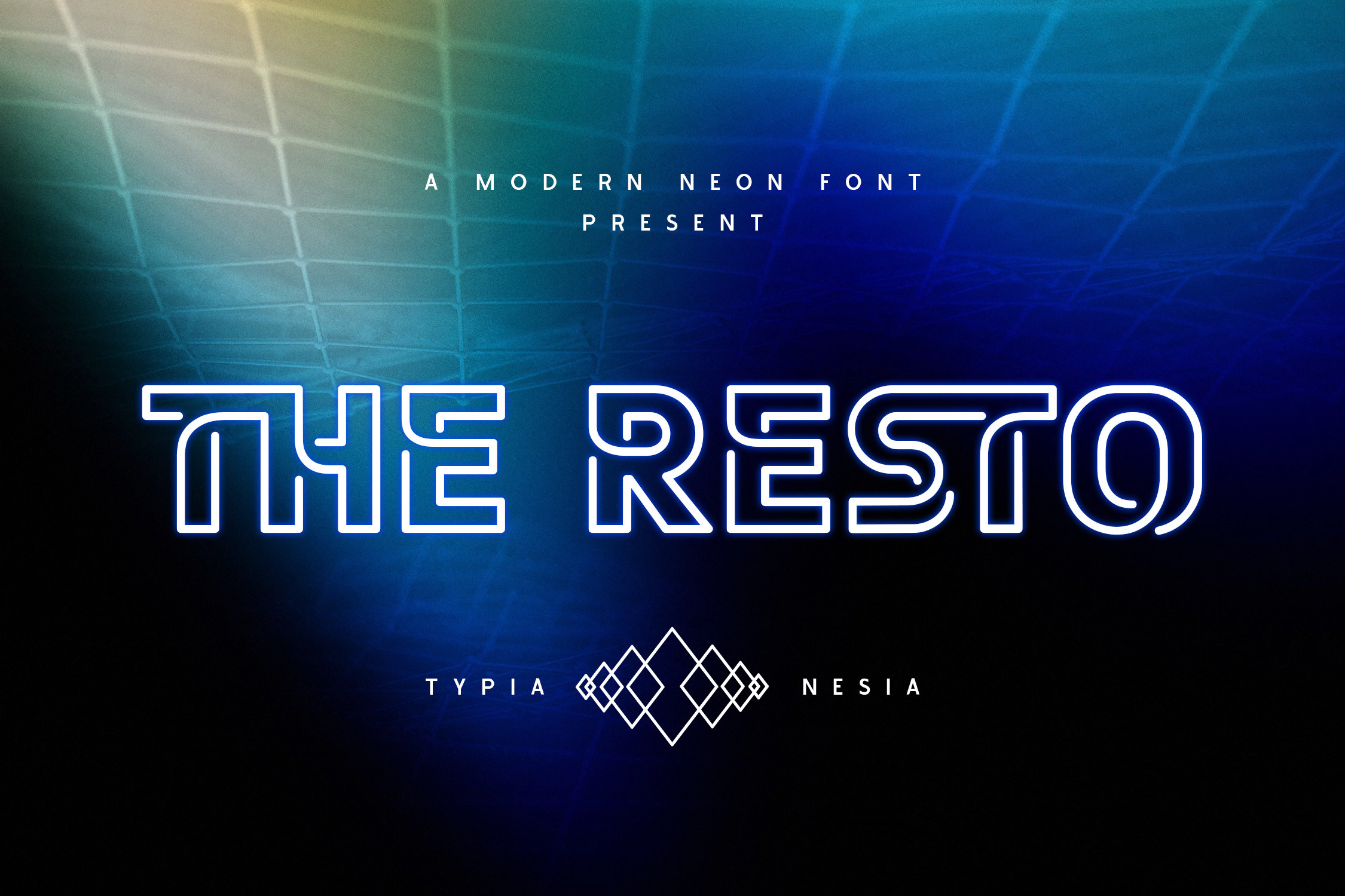 Пример шрифта The Resto Regular