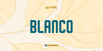 Пример шрифта Blanco Regular