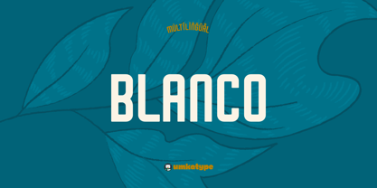 Пример шрифта Blanco