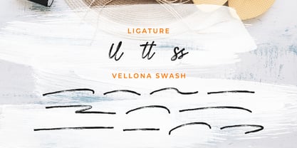 Пример шрифта Vellona Swash
