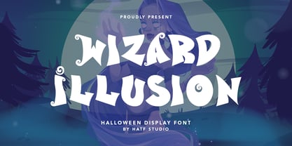 Пример шрифта Wizard Illusion Regular