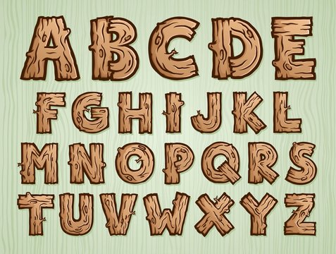 Пример шрифта Wooden Regular