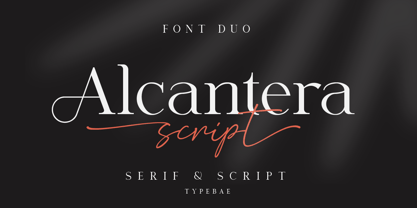 Пример шрифта Alcantera Script