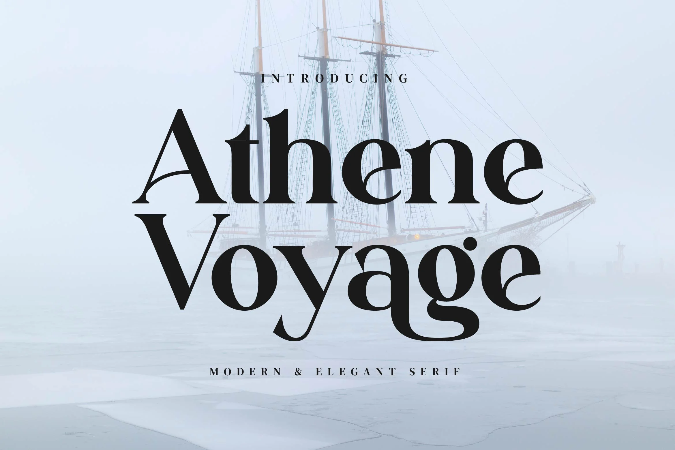 Пример шрифта Athene Voyage Regular