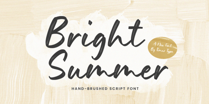 Пример шрифта Bright Summer Regular