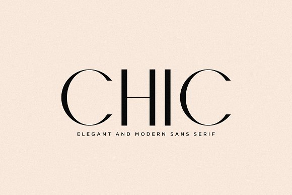 Пример шрифта Chic Regular