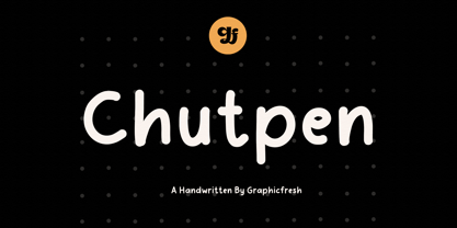 Пример шрифта Chutpen Bold